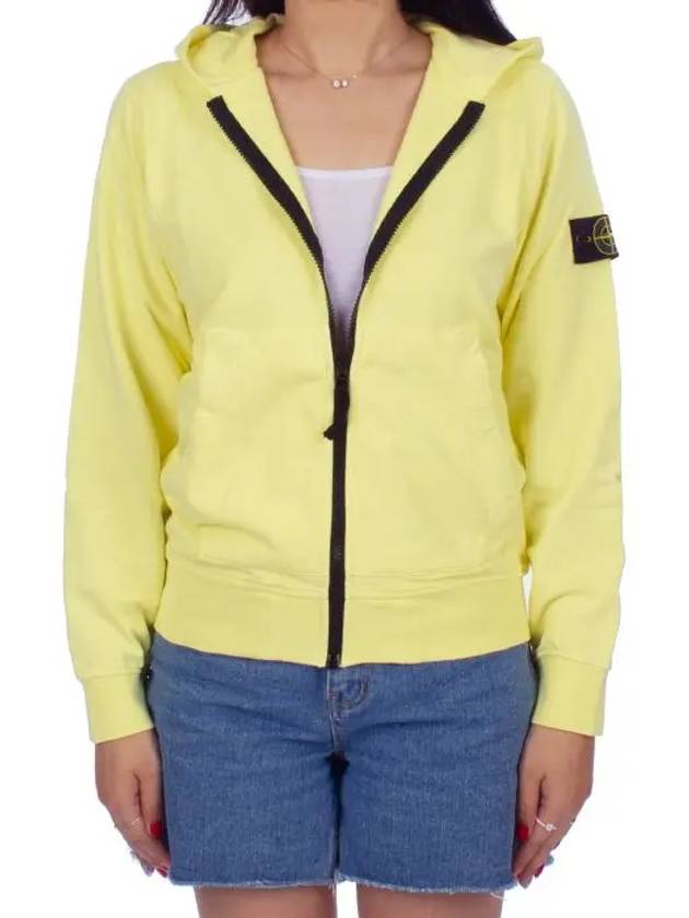 Kids Wappen Patch Hooded Jacket Yellow - STONE ISLAND - BALAAN 3