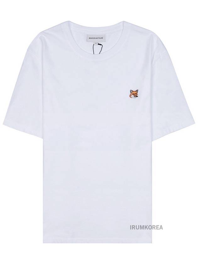 Fox Head Patch Classic Short Sleeve T-Shirt White - MAISON KITSUNE - BALAAN 10