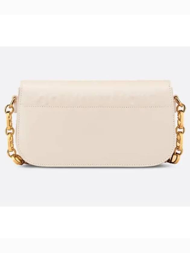 30 Montaigne Avenue Calfskin Shoulder Bag Dusty Ivory - DIOR - BALAAN 3