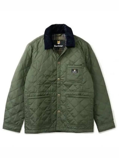 Kenning Quilting  Logo Patch Jacket Green - BARBOUR - BALAAN 2