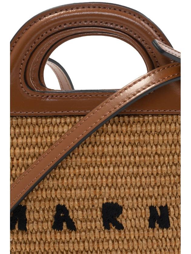 Rattan Micro Tropicalia Cross Bag Brown - MARNI - BALAAN 7