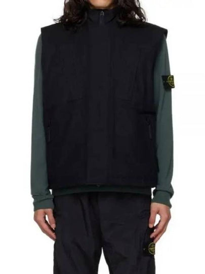 Ghost Piece O-Ventile Down Vest Black - STONE ISLAND - BALAAN 2