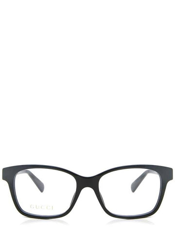 Eyewear Rectangular Acetate Eyeglasses Black - GUCCI - BALAAN 1