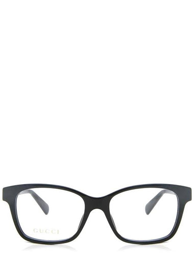 Eyewear Rectangular Acetate Eyeglasses Black - GUCCI - BALAAN 1