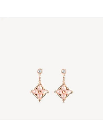 Color Blossom Star BB Earrings Pink Gold - LOUIS VUITTON - BALAAN 1