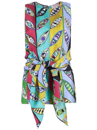 Pucci Printed Silk Top - EMILIO PUCCI - BALAAN 1