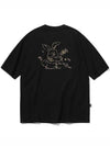 Heart Bunny Embroidered Short Sleeve T-Shirt Black - CPGN STUDIO - BALAAN 3