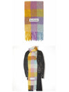 Check Mohair Muffler Violet Yellow - ACNE STUDIOS - BALAAN 5