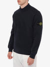 Wappen Patch Crew Neck Sweatshirt Navy - STONE ISLAND - BALAAN 3