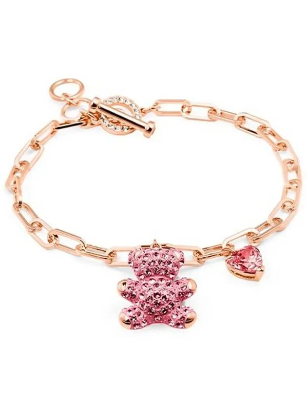 Teddy Bear Heart Bracelet Rose Gold - SWAROVSKI - BALAAN 5