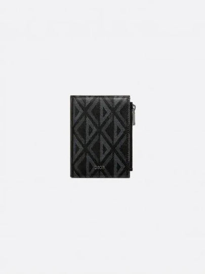 Vertical Compact Card Wallet Black - DIOR - BALAAN 2