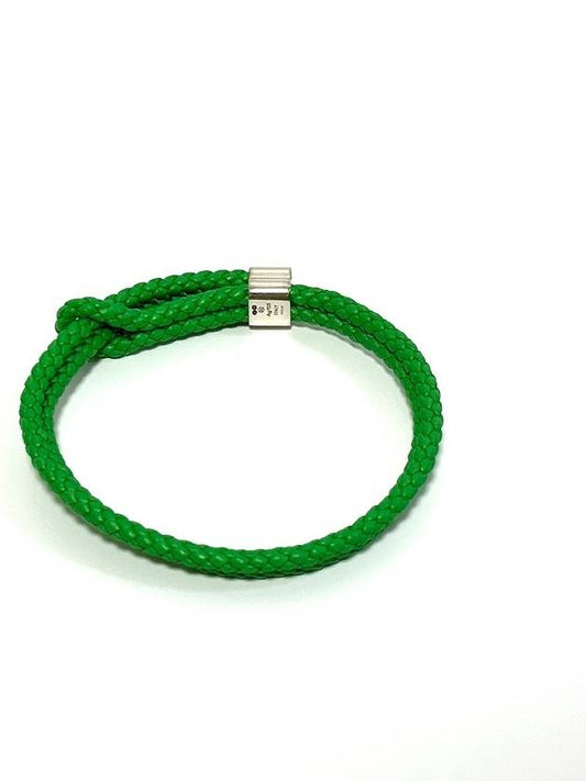 Double Rope Bracelet Green - BOTTEGA VENETA - BALAAN.