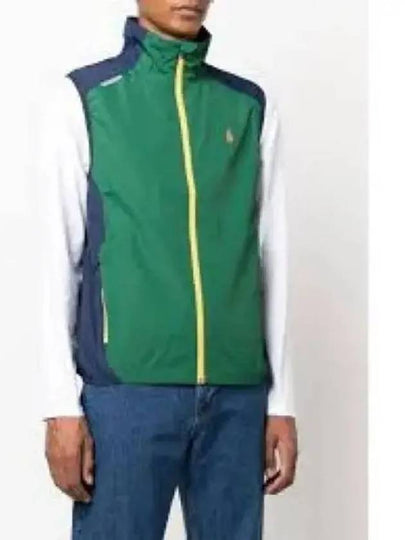 Water Repellent Zip Up Vest Green - POLO RALPH LAUREN - BALAAN 2