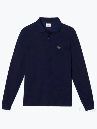 Men's Original Cotton Long Sleeve Polo Shirt Navy - LACOSTE - BALAAN 2