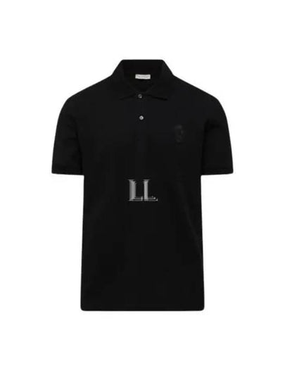 Skull Patch Short Sleeve Polo Shirt Brown - ALEXANDER MCQUEEN - BALAAN 2