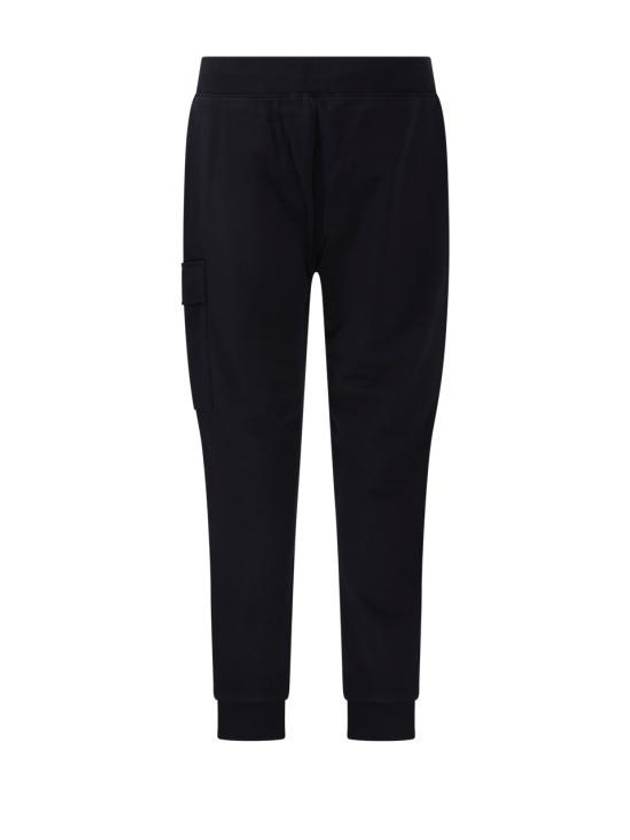 Diagonal Raised Fleece Cargo Track Pants Black - CP COMPANY - BALAAN 2