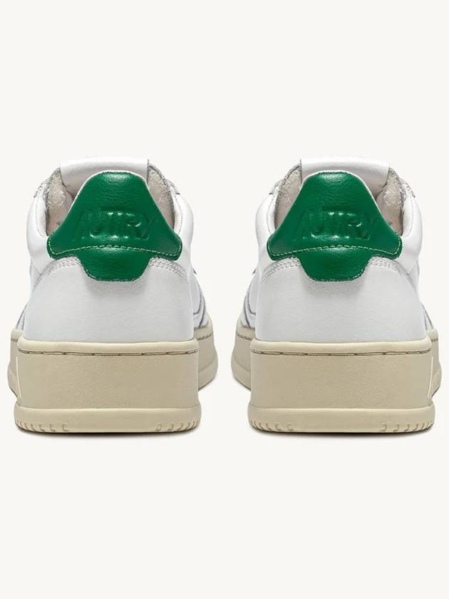 Medalist Green Tab Leather Low Top Sneakers White - AUTRY - BALAAN 4