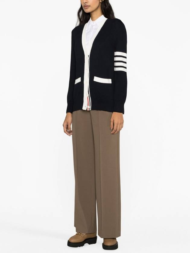 Thome Browne 4 Bar Cardigan Navy - THOM BROWNE - BALAAN 5