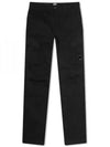 Stretch Satin Cargo Straight Pants Black - CP COMPANY - BALAAN 2