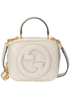 Blondie Top Handle Leather Cross Bag White - GUCCI - BALAAN 1