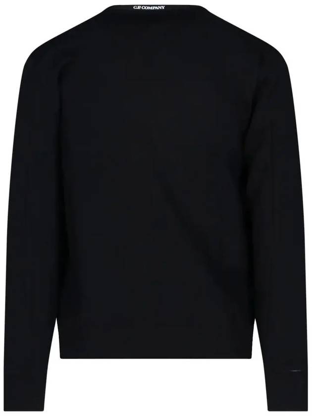 Diagonal Raised Sweatshirt Black - CP COMPANY - BALAAN 4