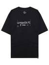 Men's Liverpool FC Air Traffic Short Sleeve T-Shirt Black - NIKE - BALAAN 1