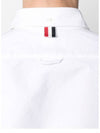 Men's Logo Patch Classic Cotton Long-Sleeve Shirt White - THOM BROWNE - BALAAN 5