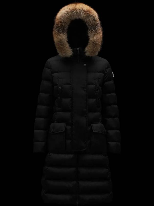 Khloe Long Down Jacket Black - MONCLER - BALAAN 3