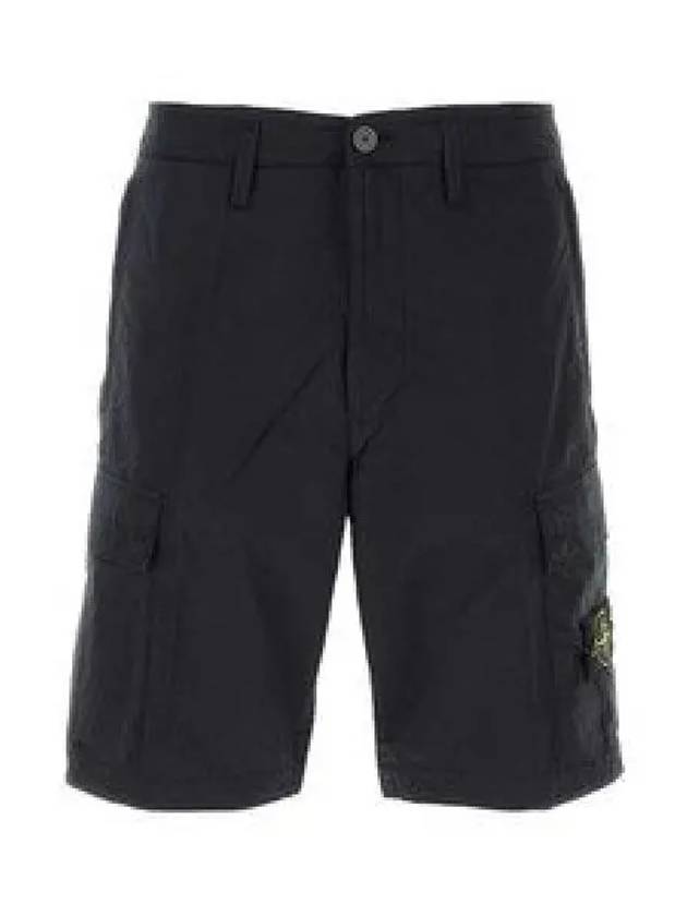 Light Stretch Cotton Bermuda Regular Fit Shorts Navy - STONE ISLAND - BALAAN 2