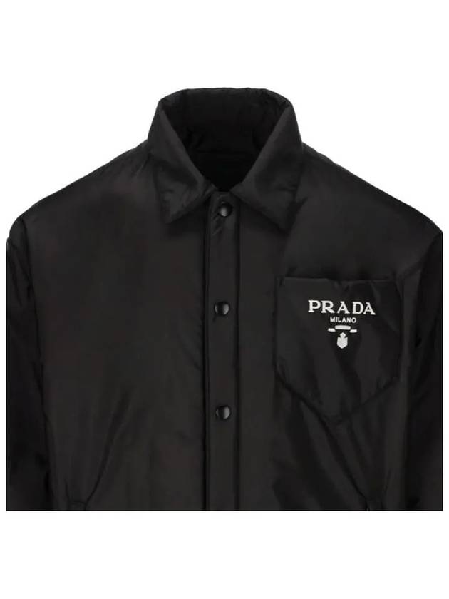 Re-Nylon Blouson Hooded Jacket Black - PRADA - BALAAN 5