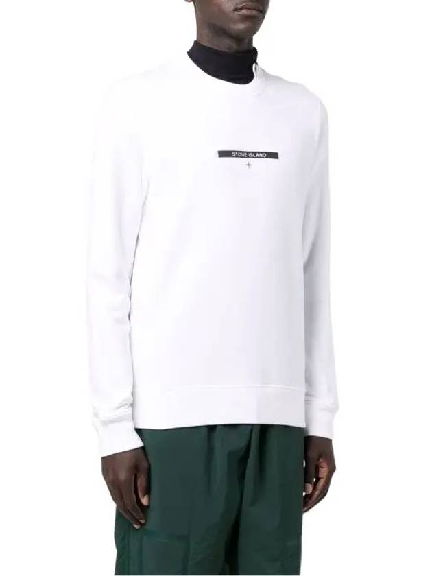 Micro Graphic Two Sweatshirt White - STONE ISLAND - BALAAN 5