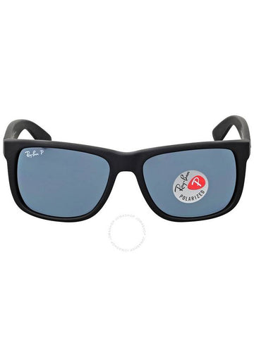 Ray Ban Justin Classic Polarized Blue Classic Rectangular Men's Sunglasses RB4165 622/2V 54 - RAY-BAN - BALAAN 1