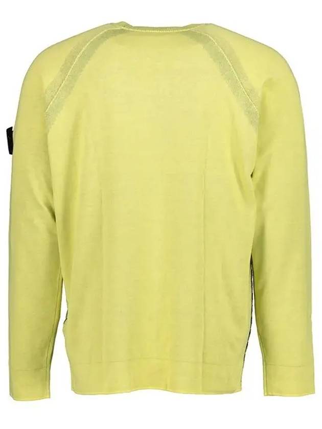 Wappen Reversible Crew Neck Sweatshirt Lemon - STONE ISLAND - BALAAN 4