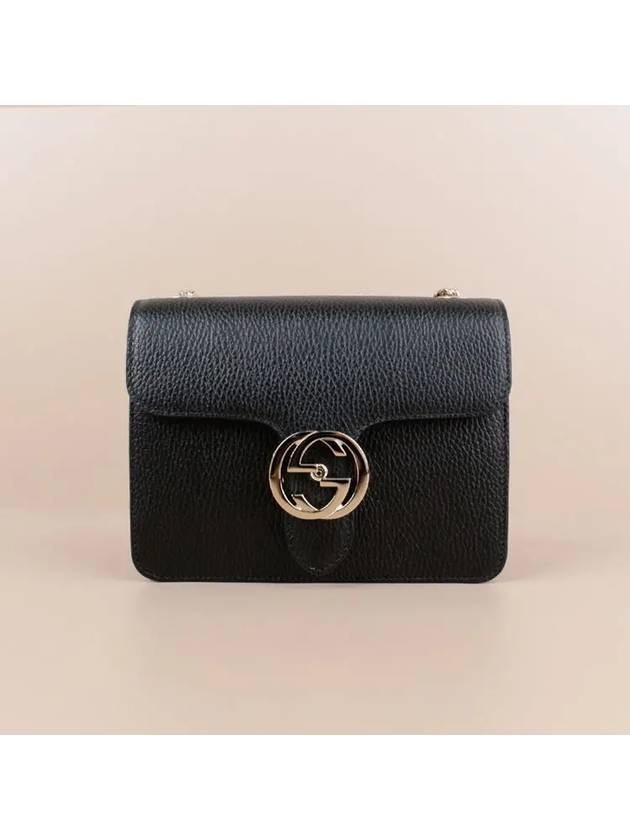 Interlocking GG Chain Small Cross Bag Black - GUCCI - BALAAN 2