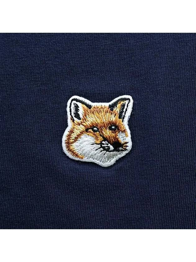 Fox Head Patch Classic Short Sleeve T-Shirt Ink Blue - MAISON KITSUNE - BALAAN 4