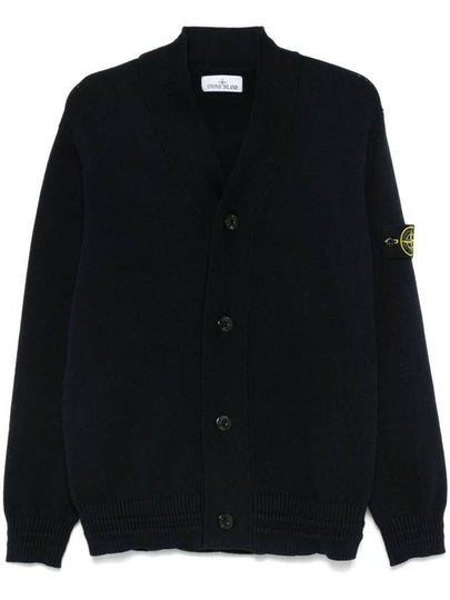 Winter Loose Fit Cardigan Navy - STONE ISLAND - BALAAN 2