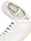 Grain Leather Low Top Sneakers White - TOM FORD - BALAAN 5