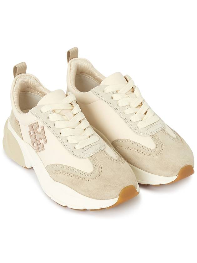 Good Luck Trainer Low Top Sneakers Beige - TORY BURCH - BALAAN 4