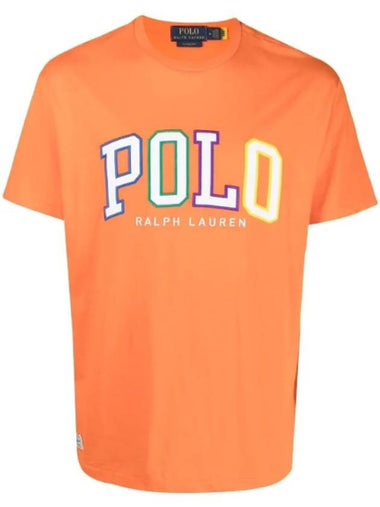 Embroidered Logo Short Sleeve T-Shirt Orange - POLO RALPH LAUREN - BALAAN 1