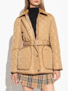 Diamond Quilted Nylon Jacket Beige - BURBERRY - BALAAN 2