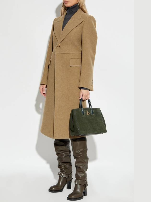 Tailored Wool Single Coat Straw - BURBERRY - BALAAN 3