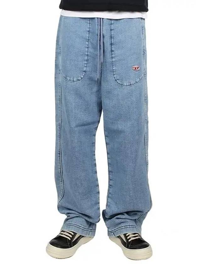 D Martians Track Jeans Light Blue - DIESEL - BALAAN 2