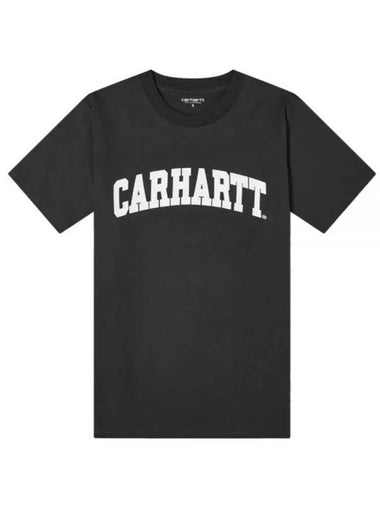 University Short Sleeve T-Shirt Black - CARHARTT WIP - BALAAN 1