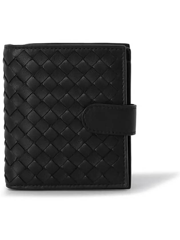 Intrecciato Zipper Half Wallet Black - BOTTEGA VENETA - BALAAN 6