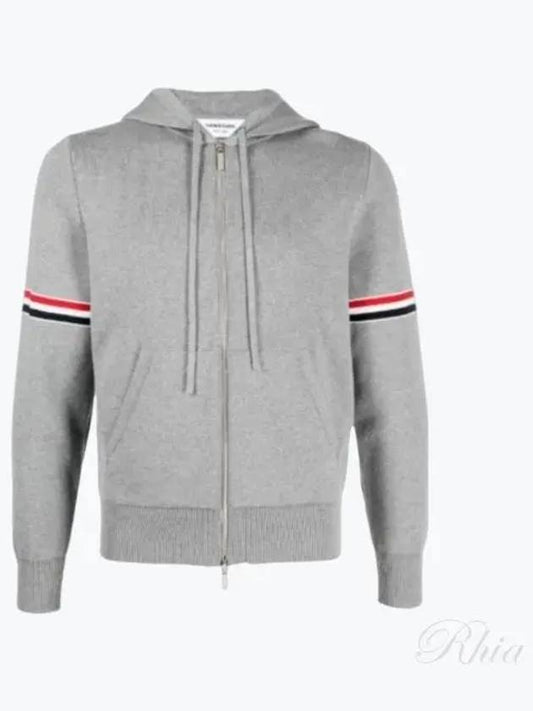 MKT008A Y3007 Armband Hooded Zip Up - THOM BROWNE - BALAAN 1