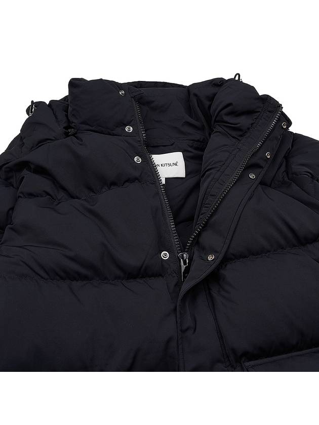 Puffer Bold Fox Head Patch Nylon Hood Padding Black - MAISON KITSUNE - BALAAN 11