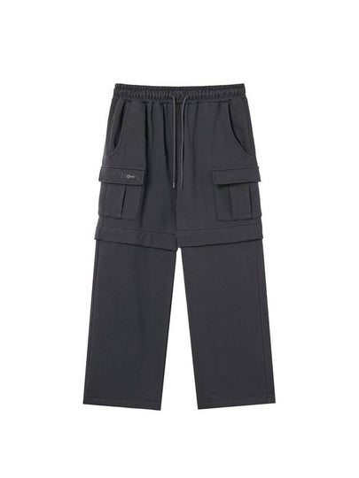 Detachable Cargo Track Pants Charcoal - HARDGEAR APPAREL - BALAAN 2