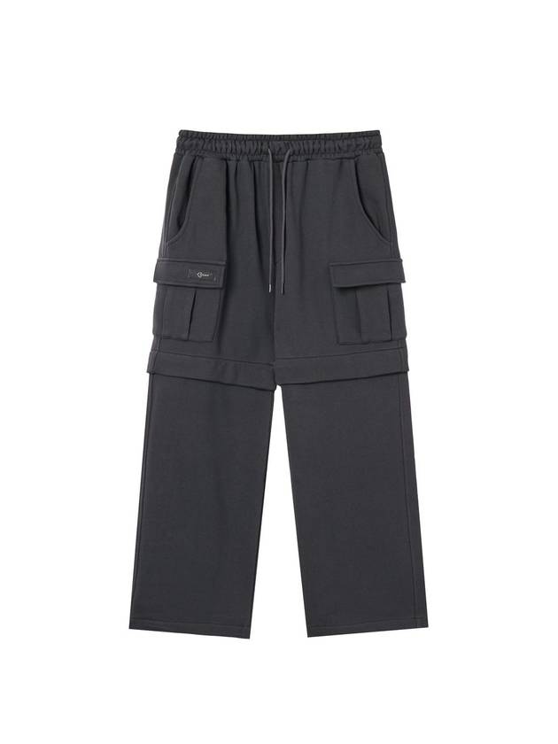 Detachable Cargo Track Pants Charcoal - HARDGEAR APPAREL - BALAAN 1