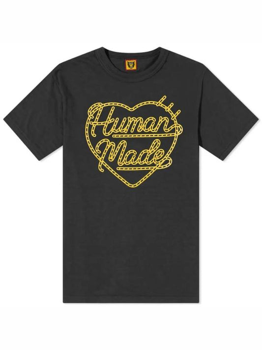 Heart Badge Short Sleeve T-Shirt Black - HUMAN MADE - BALAAN 2