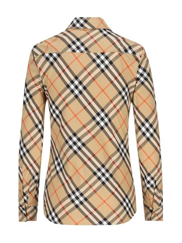 Check Pattern Shirt Beige - BURBERRY - BALAAN 3